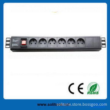 Denmark Plug Socket 6-Way PDU